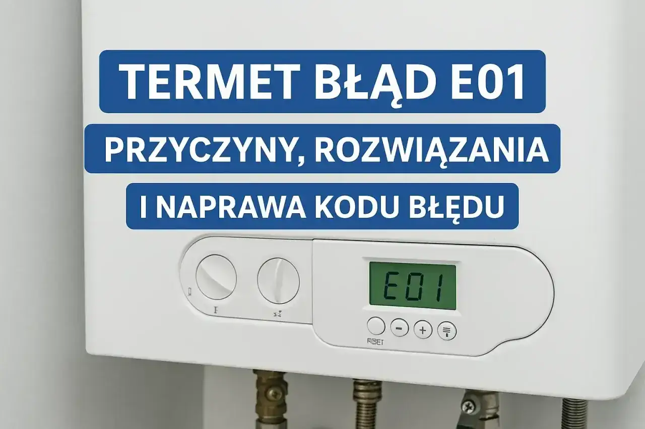 Kocioł Termet z błędem E01. Przyczyny, rozwiązania i naprawa, gdy piec nie podaje ciepła na grzejniki.
